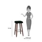 Kit 2 Banquetas Malbec Suede Verde Pés Palito Bnn Decor