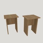 Kit 2 Banquetas Mdp Conjunto Bancos Mel