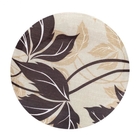 Kit 2 Banquetas Médias Preta Com Encosto Assento Floral Marrom