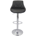 Kit 2 Banquetas Milano Carmel Estofada Giratória C/ Regulagem