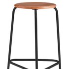 Kit 2 Banquetas Para Cozinha Com Base De Aço Cumbuca Preto/na