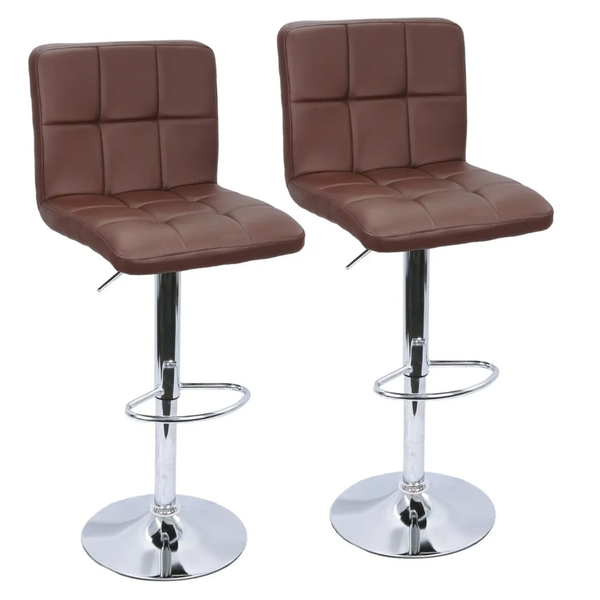 Kit 2 Banquetas Para Cozinha Giratória Alta Pu Bs30 Gomos