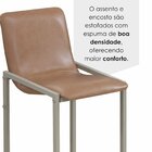 Kit 2 Banquetas Para Sala De Jantar Estofadas Premium Bege /