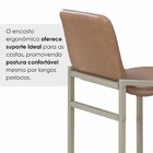 Kit 2 Banquetas Para Sala De Jantar Estofadas Premium Bege /