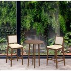 Kit 2 Banquetas Sila  Imbuia/off