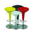 Kit 2 Banquetas Tulipa Assento Abs Giratória Best Amarelo