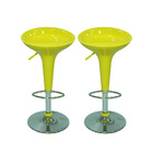 Kit 2 Banquetas Tulipa Assento Abs Giratória Best Amarelo