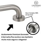 Kit 2 Barra Alca Apoio 40cm Inox Escovado Idoso ou PCD