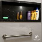 Kit 2 Barra Alca Apoio 40cm Inox Escovado Idoso ou PCD