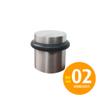 Kit 2 Batedor Amortecedor De Porta Inox Padrão Hotel 3cm