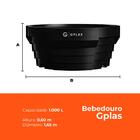 Kit 2 Bebedouros Para Gado 1.000l Preto Gplas