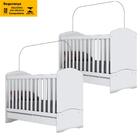 Kit 2 Bercos Mini Cama 3 Em 1 I02 Henn