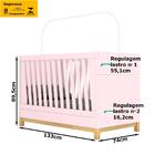 Kit 2 Bercos Mini Cama 3 Em 1 Mdf Com Colchoes I21 Henn