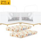 Kit 2 Bercos Mini Cama 3 Em 1 Mdf Com Colchoes I21 Henn