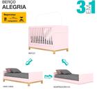 Kit 2 Bercos Mini Cama 3 Em 1 Mdf I21 Henn