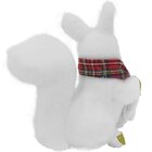 Kit 2 Bonecos De Natal Enfeite Esquilo Felpudo Natalino 18cm