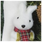 Kit 2 Bonecos De Natal Enfeite Esquilo Felpudo Natalino 23cm