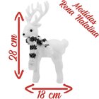 Kit 2 Bonecos Natal Enfeite Decoração Natalina Rena Felpuda