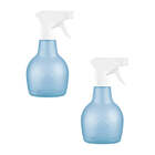 Kit 2 Borrifador De Água Pulverizador Manual 350 Ml Azul Sanr