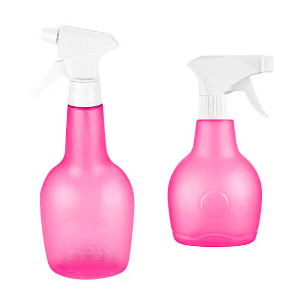 Kit 2 Borrifador Pulverizador Manual 350 E 580 Ml Rosa Sanremo