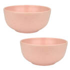 Kit 2 Bowls Tigelas De Cerâmica Artisan Caldos Sopas Rosa