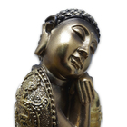 Kit 2 Buda Tailandês Meditando Cobre Contemplando 13 Cm