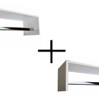 Kit 2 Cabideiros De Parede 1 Metro Arara Quarto Closet