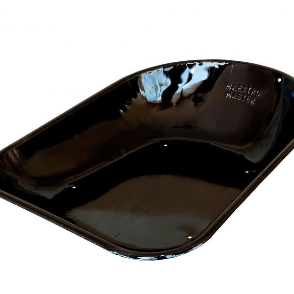 Kit 2 Caçamba Metálica P/ Carrinho De Mão Master Preta 45l