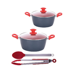 Kit 2 Caçarola Cerâmica 3,7mm 20/24 Onix Colher Pegador