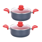 Kit 2 Caçarolas Revestimento Cerâmico Onix 1.8mm 24cm Class