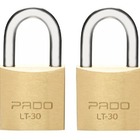 Kit 2 Cadeados Pado Latão Lt 30 Mm Não Enferruja Mesma Chave