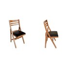 Kit 2 Cadeira Americana Dobrável De Madeira Para Sala De Jant