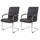 Kit 2 Cadeira De Escritório Interlocutor Big Fixa Com Braço M