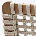 Kit 2 Cadeira Decorativa Corda Nautica Areia Pes Madeira Nacc