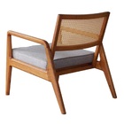 Kit 2 Cadeira Decorativa Para Quarto Sevilha Castanho Palha E