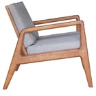 Kit 2 Cadeira Decorativa Para Sala De Tv Itapuã Castanho Palh