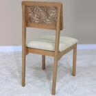 Kit 2 Cadeira Decorativa Pes Madeira Amendoa Nacc