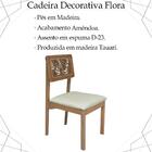 Kit 2 Cadeira Decorativa Pes Madeira Amendoa Nacc