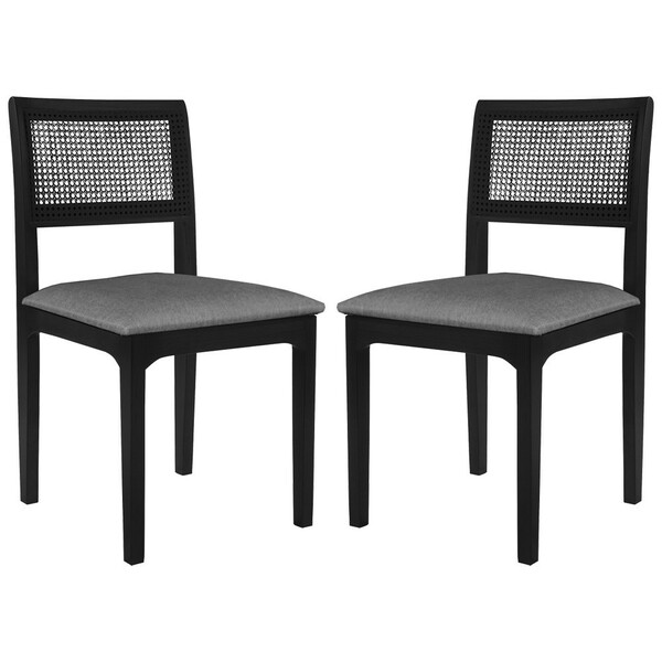 Kit 2 Cadeira Decorativa Sala De Jantar Nivea Ébano - Gran Be