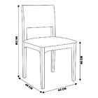 Kit 2 Cadeira Decorativa Sala De Jantar Nivea Ébano - Gran Be