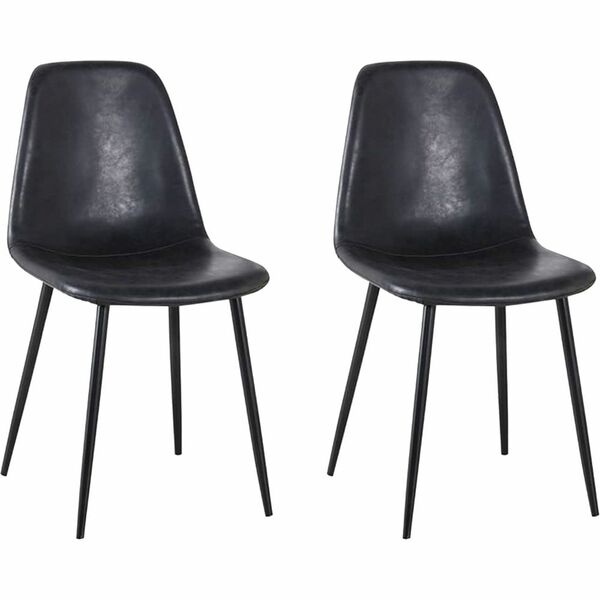 Kit 2 Cadeira Decorativa Sala E Escritorio Base Preta Emotion