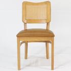 Kit 2 Cadeira Decorativa Tela Tingida Pes Madeira Amendoa Nacc