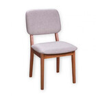 Kit 2 Cadeira Decorativa Zoe Estofada Em Madeira Maciça Facil