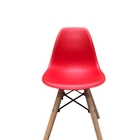 Kit 2 Cadeira Eames Infantil Base Madeira Sem Braço