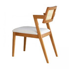 Kit 2 Cadeira Estofada Decorativa Garbo Encosto Em Tela Ratta