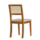 Kit 2 Cadeira Estofada Jantar Rubi Linho Madeira Maciça Mel B