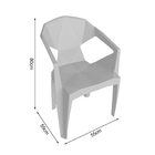 Kit 2 Cadeira New Alegra Pp Branco