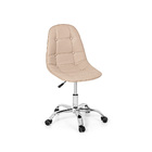 Kit 2 Cadeira Office Eiffel Botonê Base Giratória  Nude