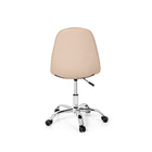 Kit 2 Cadeira Office Eiffel Botonê Base Giratória  Nude