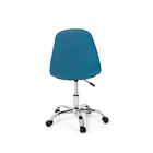 Kit 2 Cadeira Office Eiffel Botonê Base Giratória  Turquesa